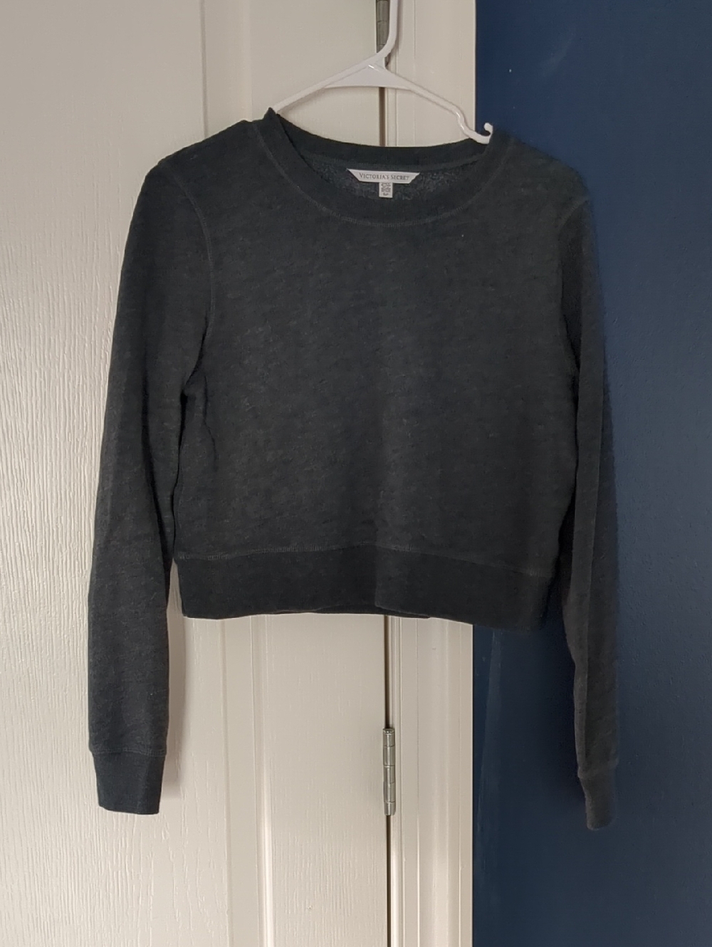 Victoria's Secret Charcoal Cropped Sweatshirt